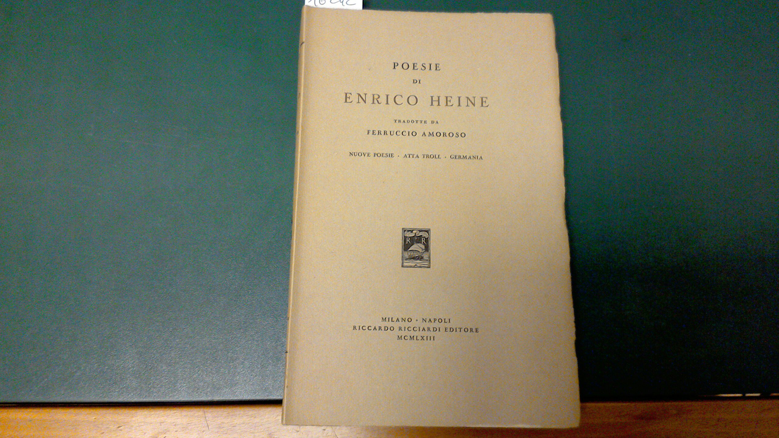 Poesie di Enrico Heine : Nuove poesie - Atta Troll …