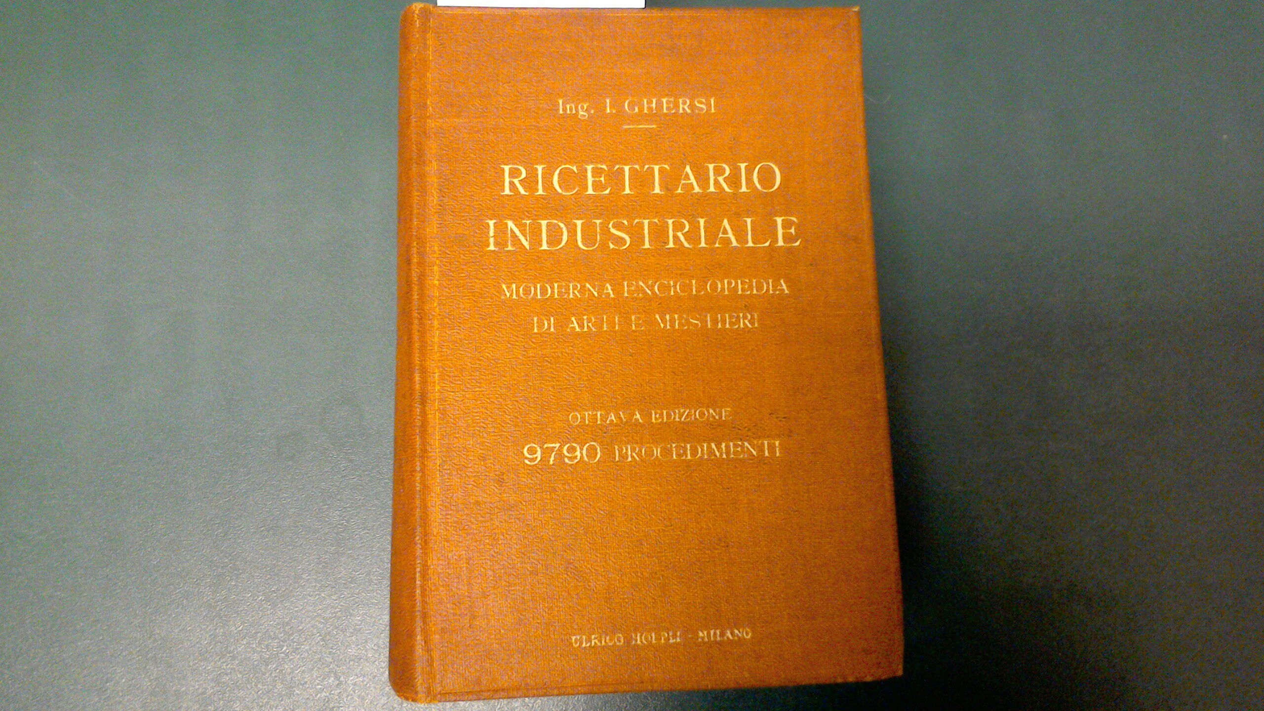 Ricettario industriale