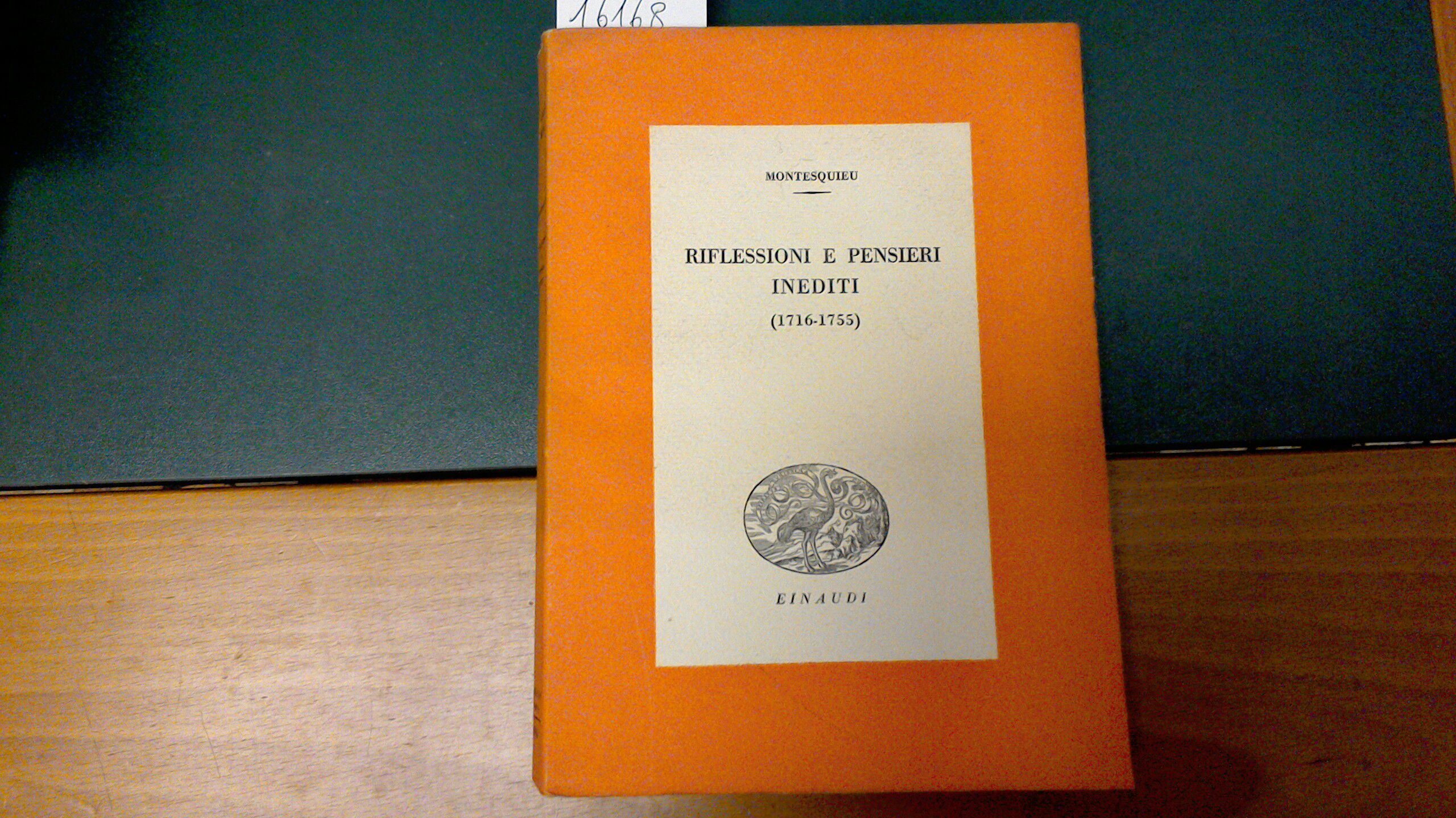Riflessioni e pensieri inediti ( 1716-1755 )