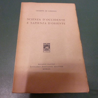 Scienza d'Occidente e sapienza d'Oriente