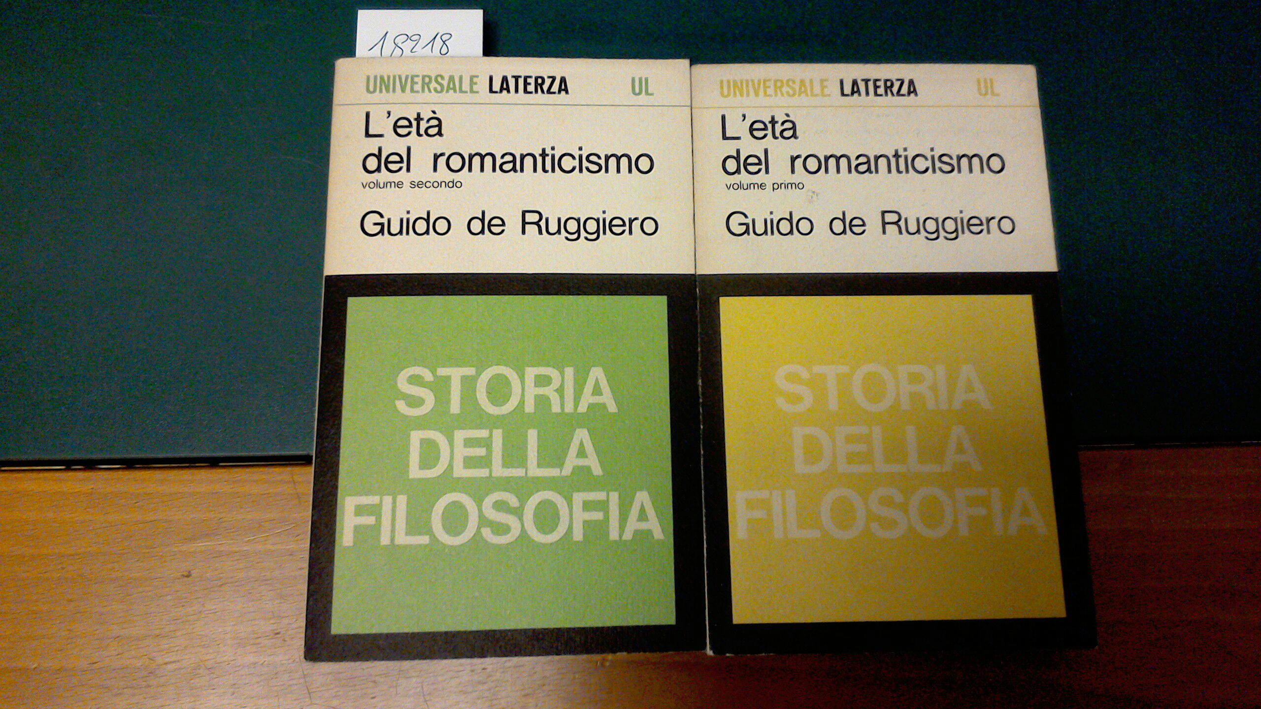 Storia della filosofia - L'età del romanticismo ( 2 volumi …