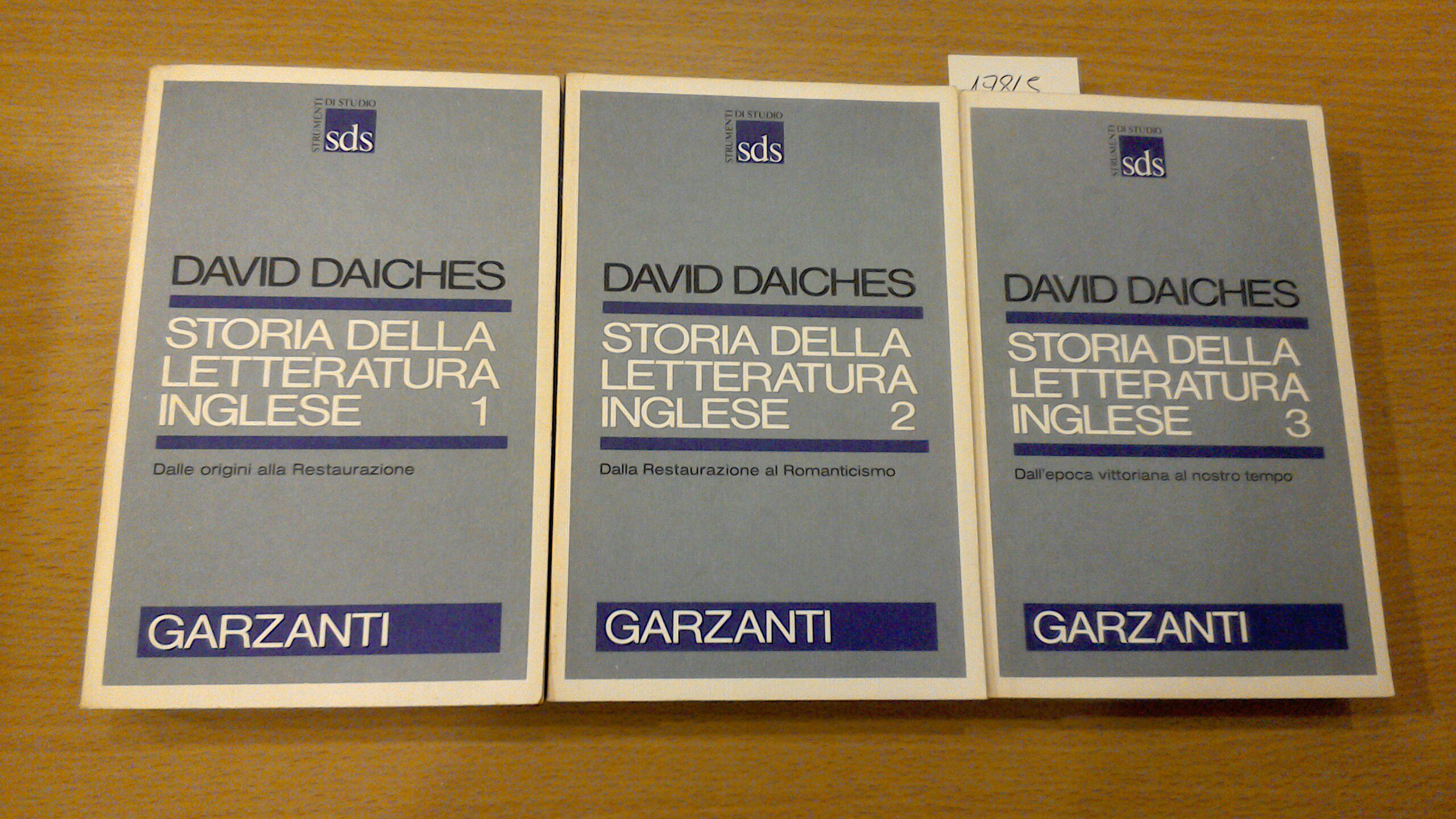 Storia della letteratura inglese ( 3 volumi )