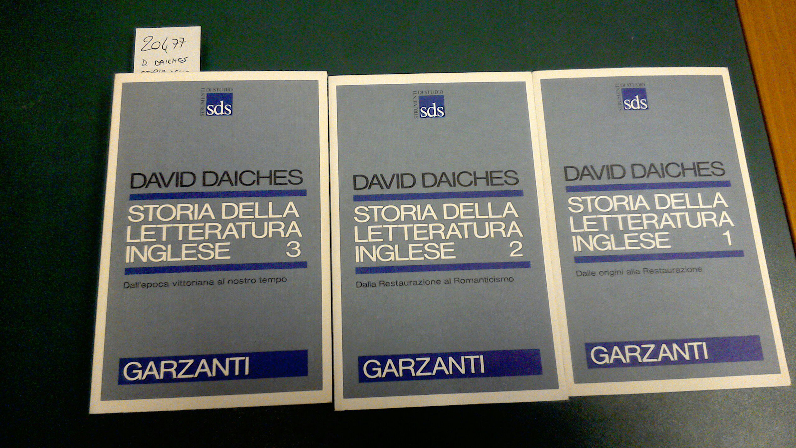 Storia della letteratura inglese ( 3 volumi )