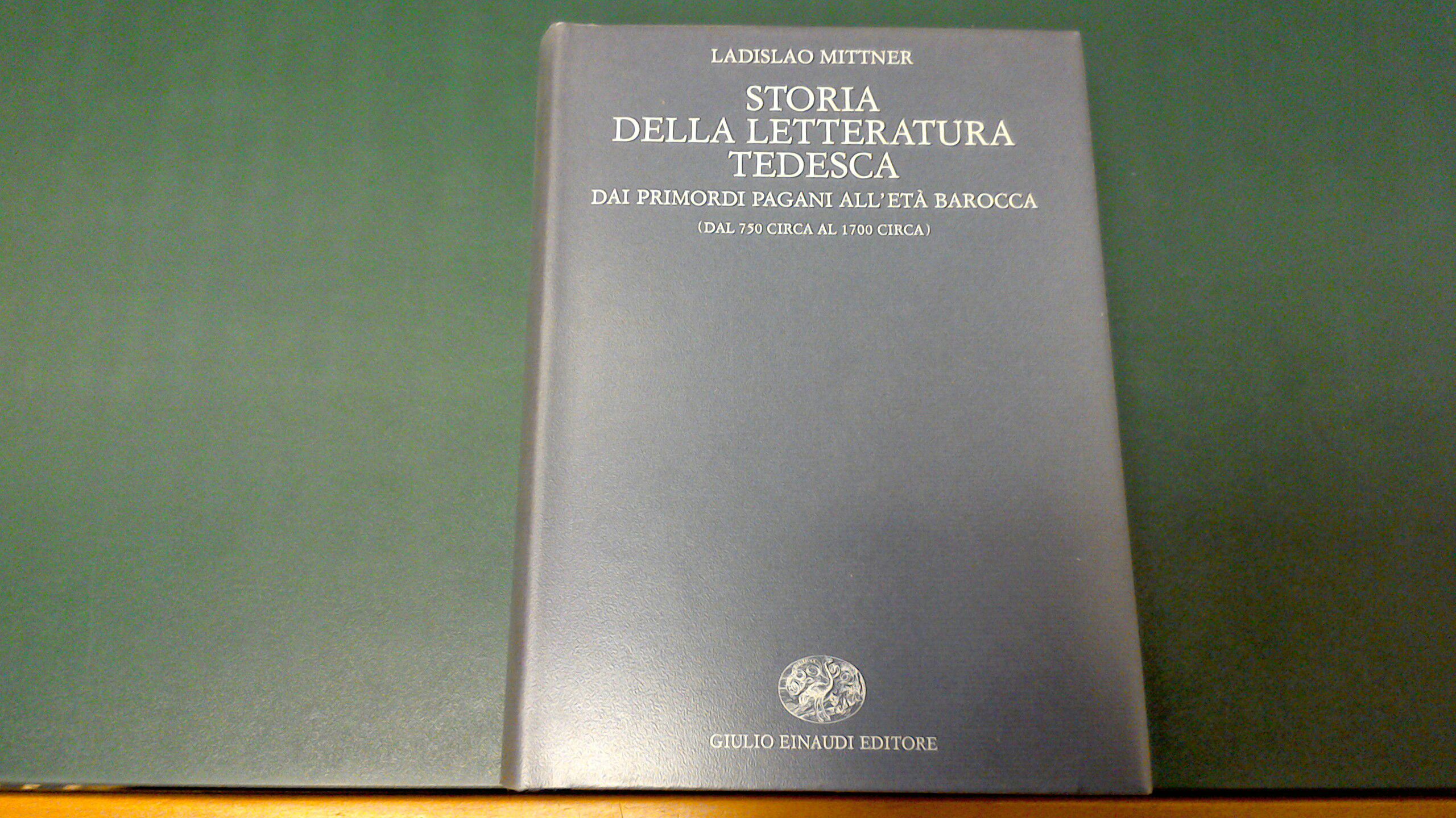 Storia della letteratura tedesca - Volume 1 - dai primordi …