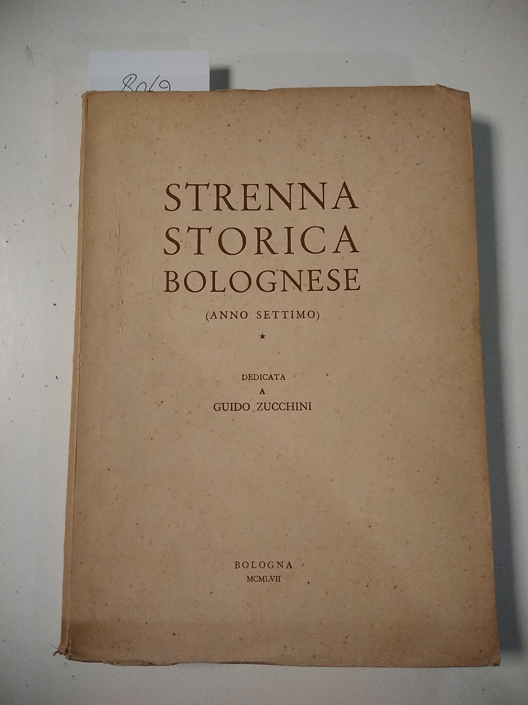 Strenna storica bolognese 1957