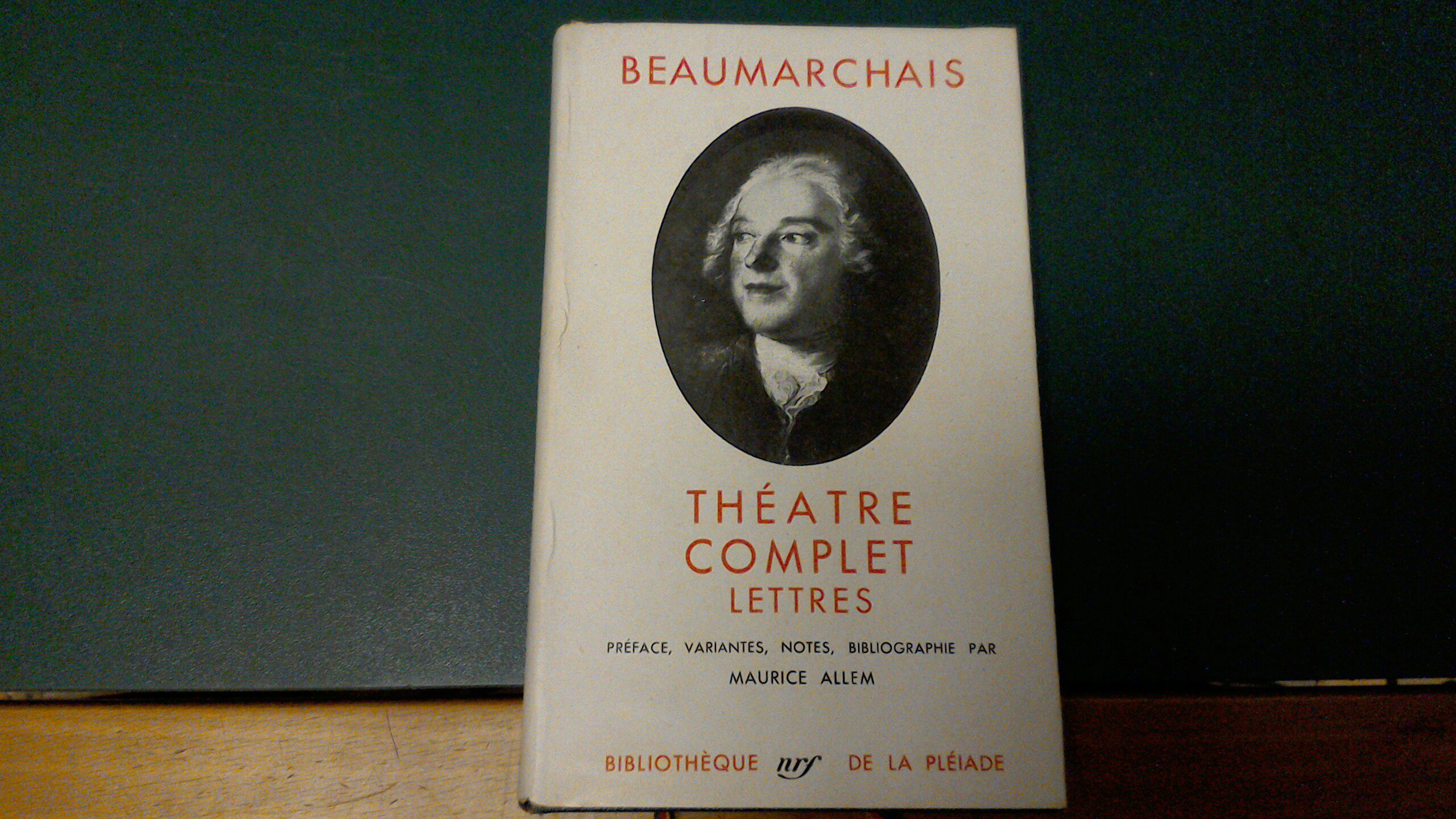 Théatre complet - lettres