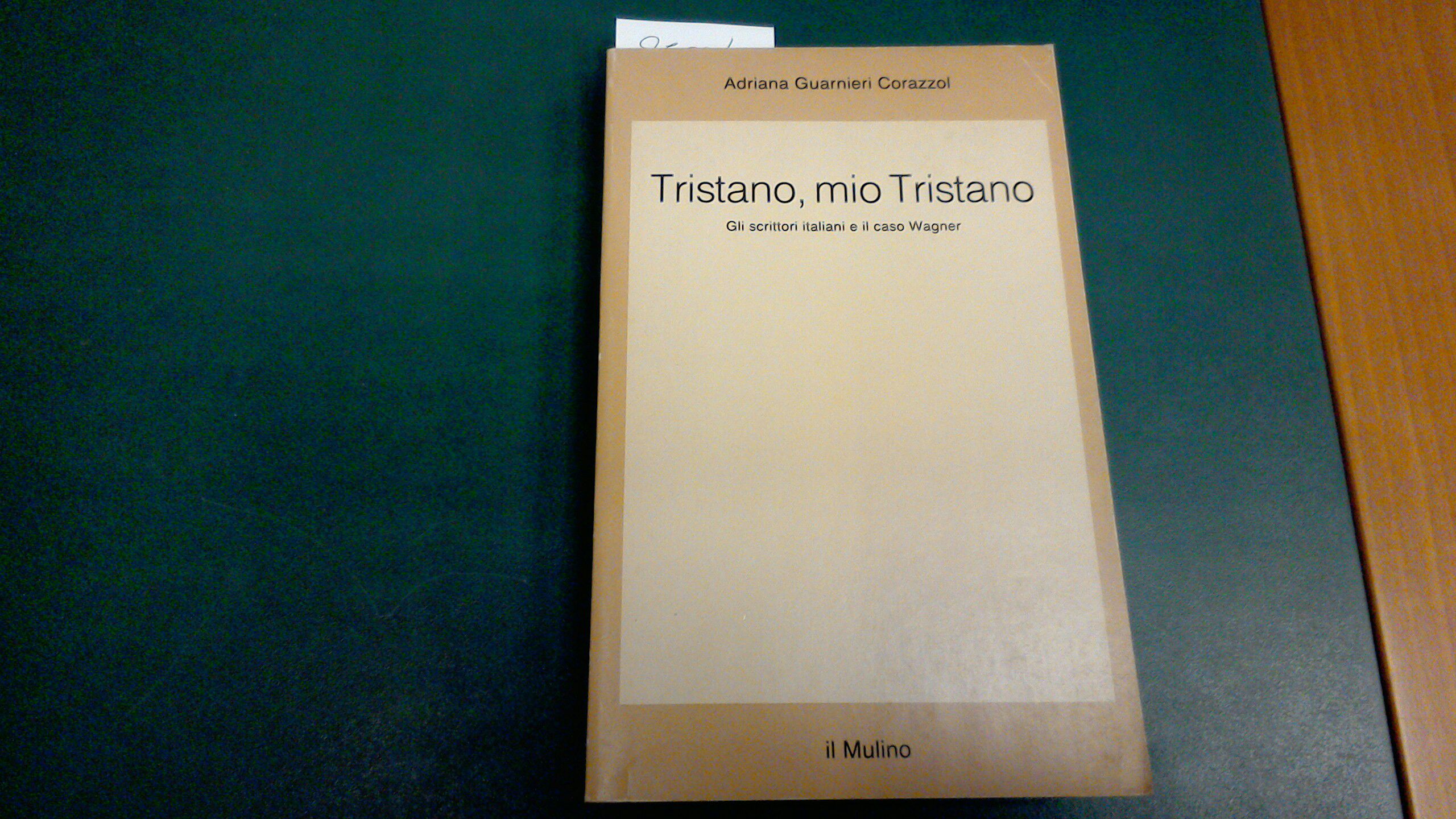 Tristano, mio Tristano - gli scrittori italiani e il caso …
