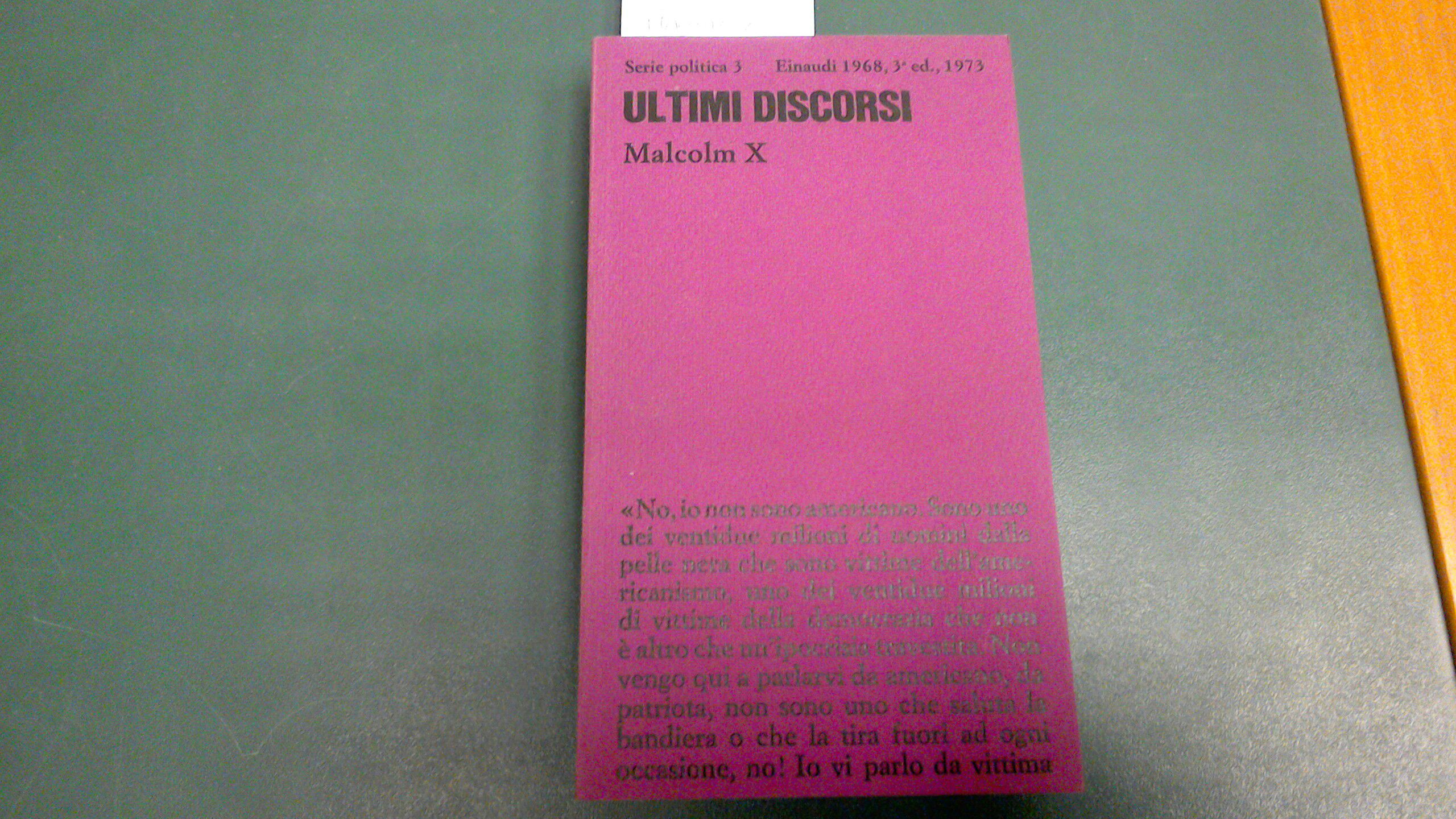 Ultimi discorsi
