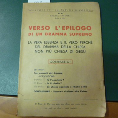 Verso l'epilogo di un dramma supremo - la vera essenza …