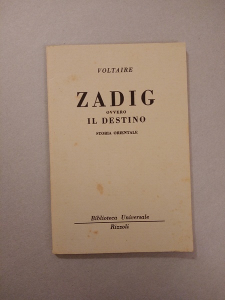 ZADIG OVVERO IL DESTINO