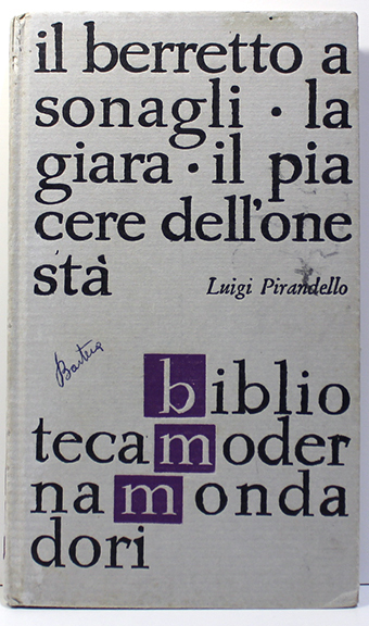 IL BERRETTO A SONAGLI-LA GIARA-IL PIACERE DELL'ONESTA