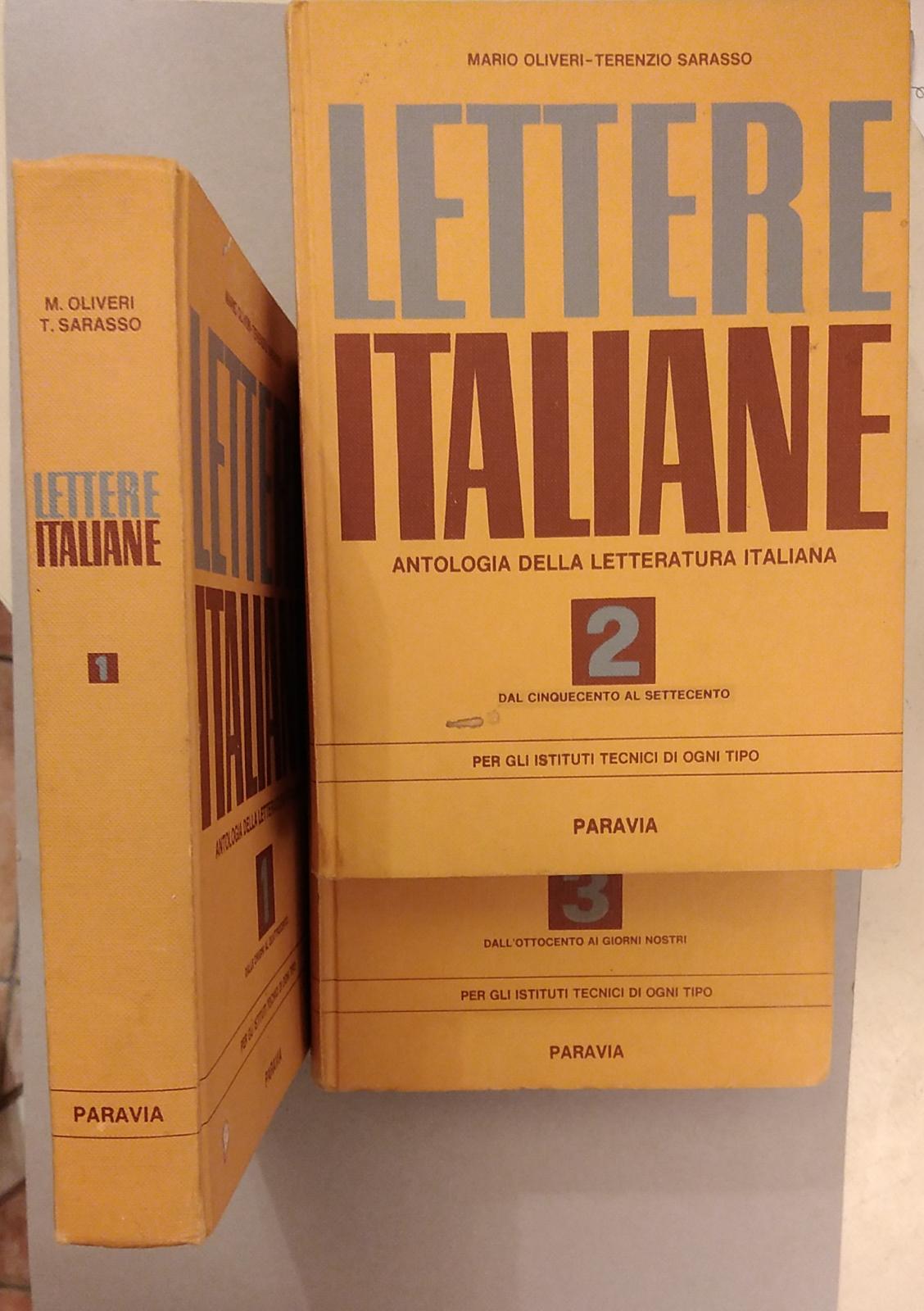 LETTERE ITALIANE VOL 1-2-3