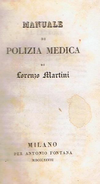 Manuale di polizia medica