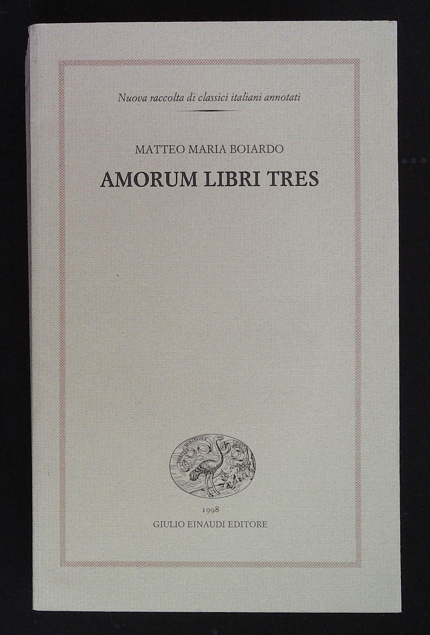 Amorum libri tres