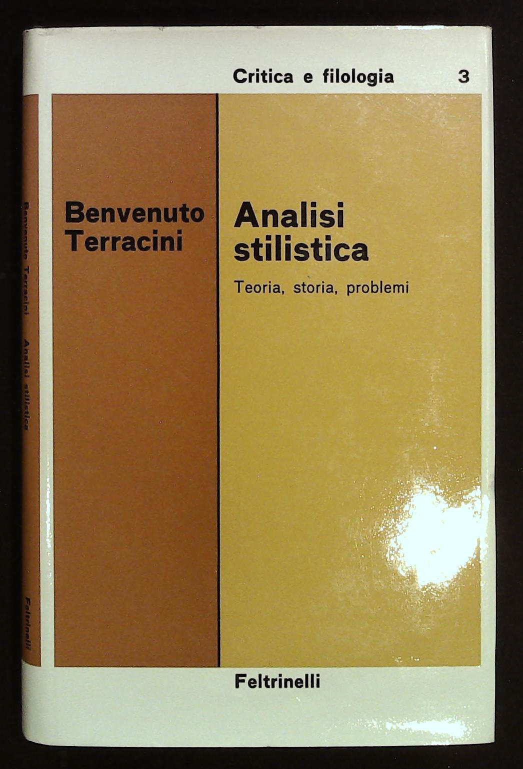 Analisi stilistica. Teoria, storia, problemi