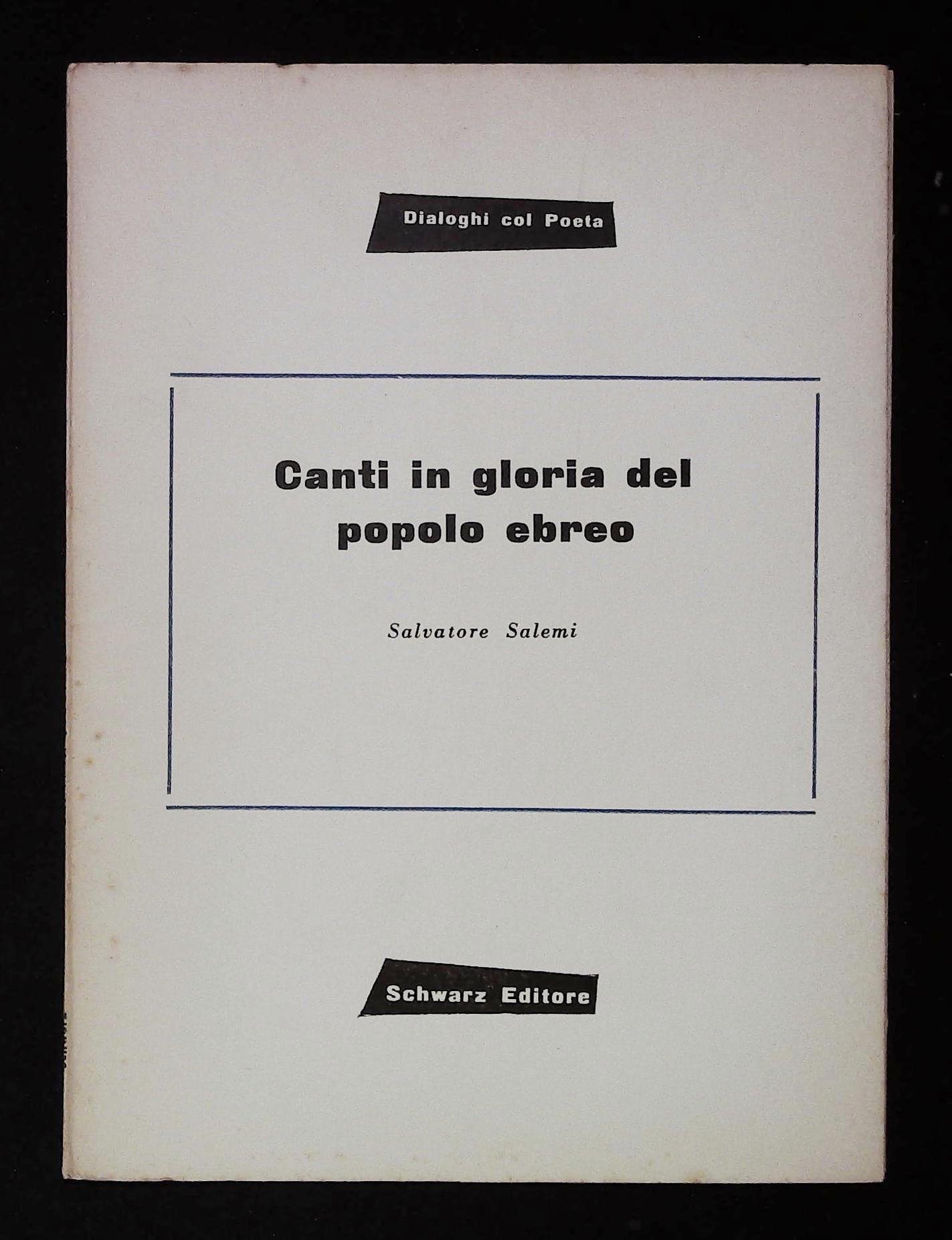 Canti in gloria del popolo ebreo