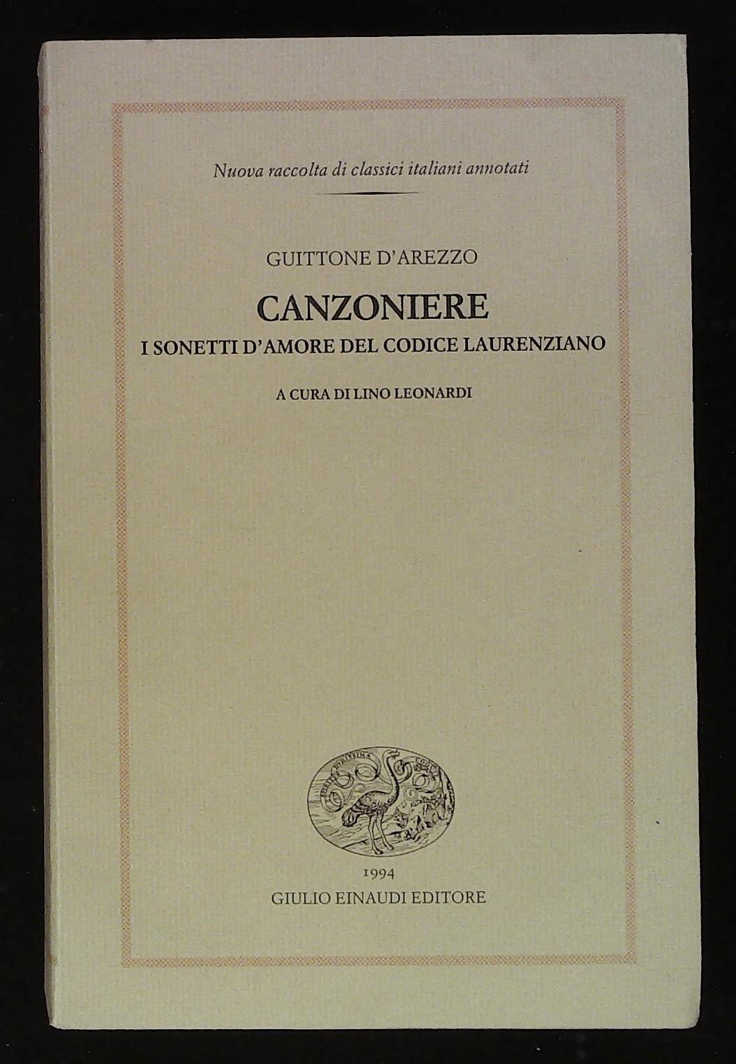 Canzoniere. I sonetti d'amore del codice laurenziano