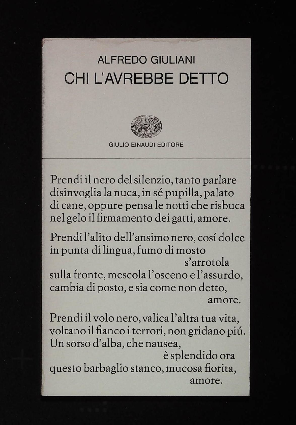 Chi l'avrebbe detto