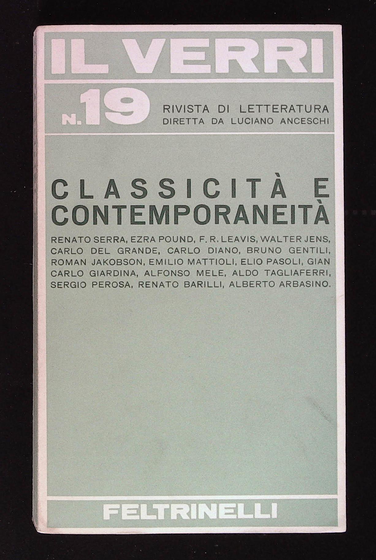 Classicità e contemporaneità