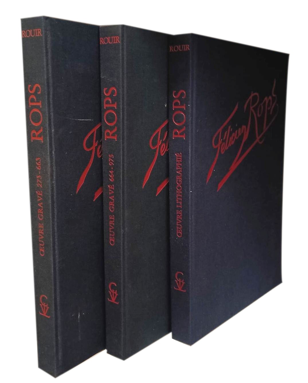 Felicien Rops Catalogue raisonné de l'oeuvre gravé et lithographié. 3 …