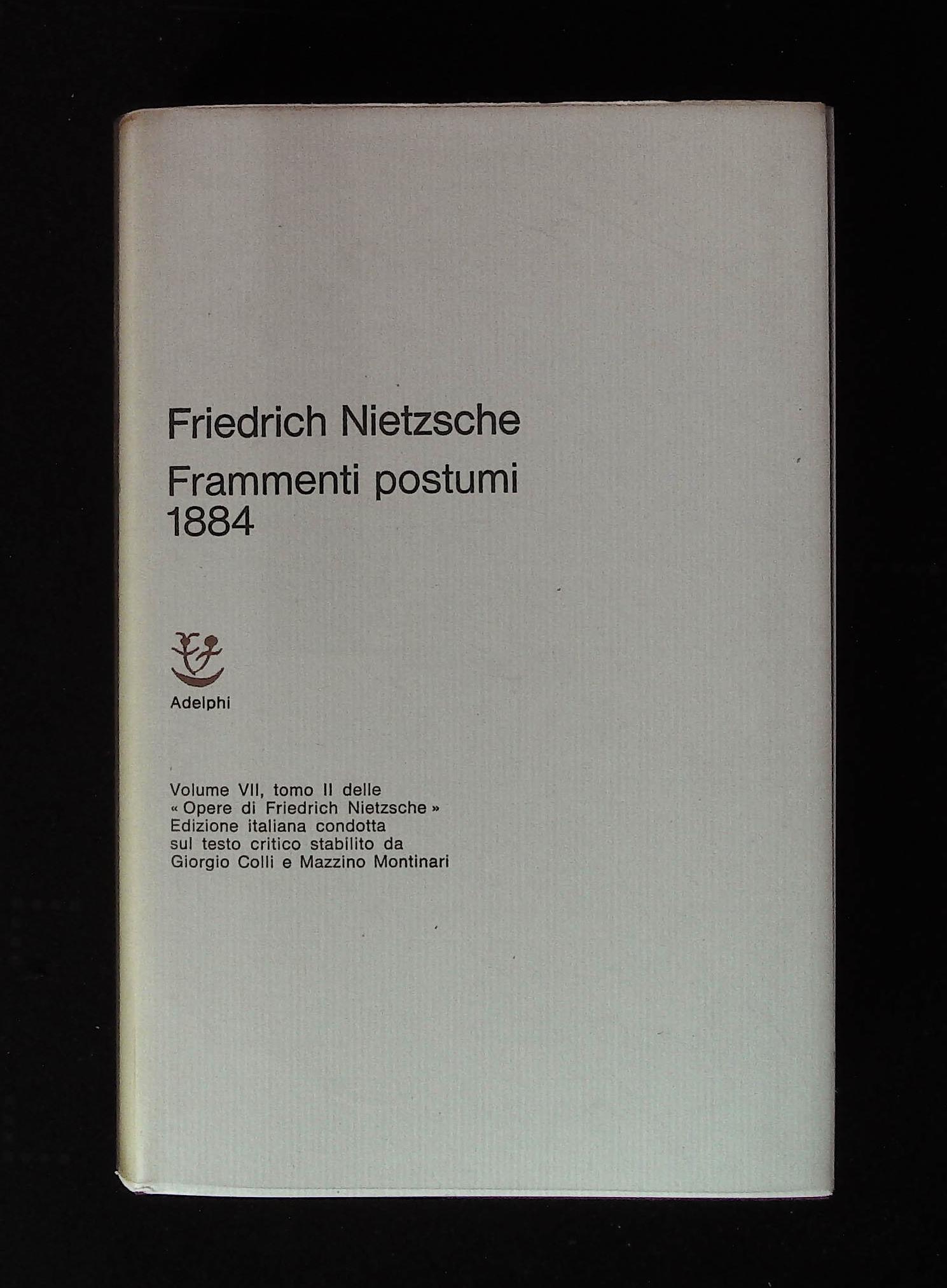 Frammenti postumi. 1884