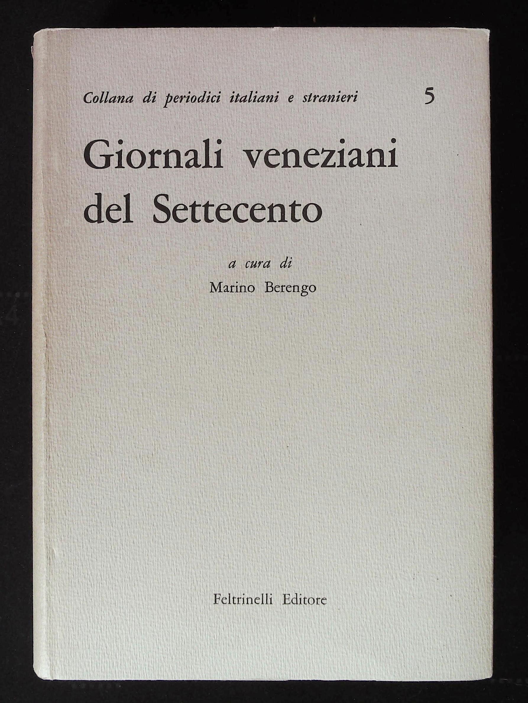 Giornali veneziani del Settecento