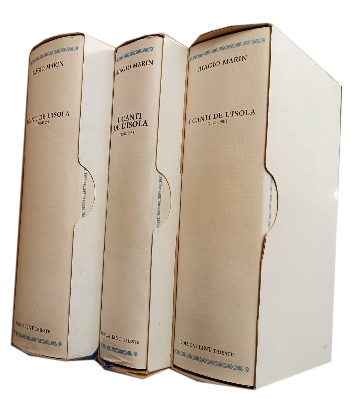 I canti de l'isola 1912-1969 , 1970-1981 , 1982-1985.