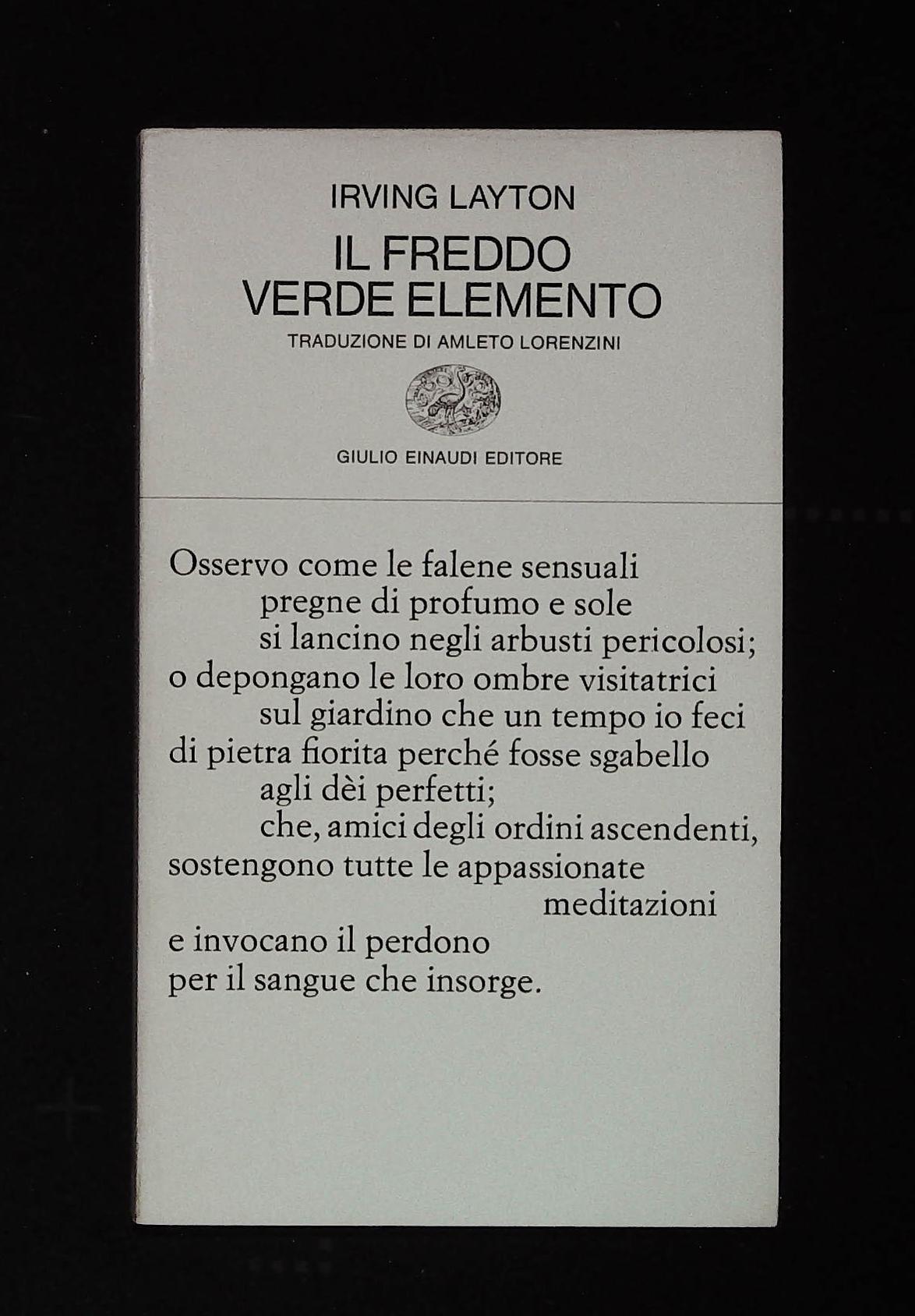 Il freddo verde elemento