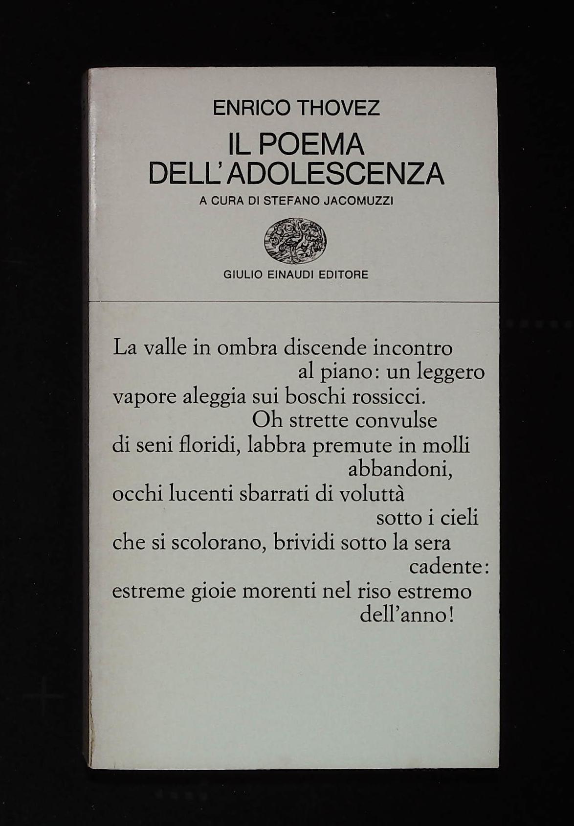 Il poema dell'adolescenza