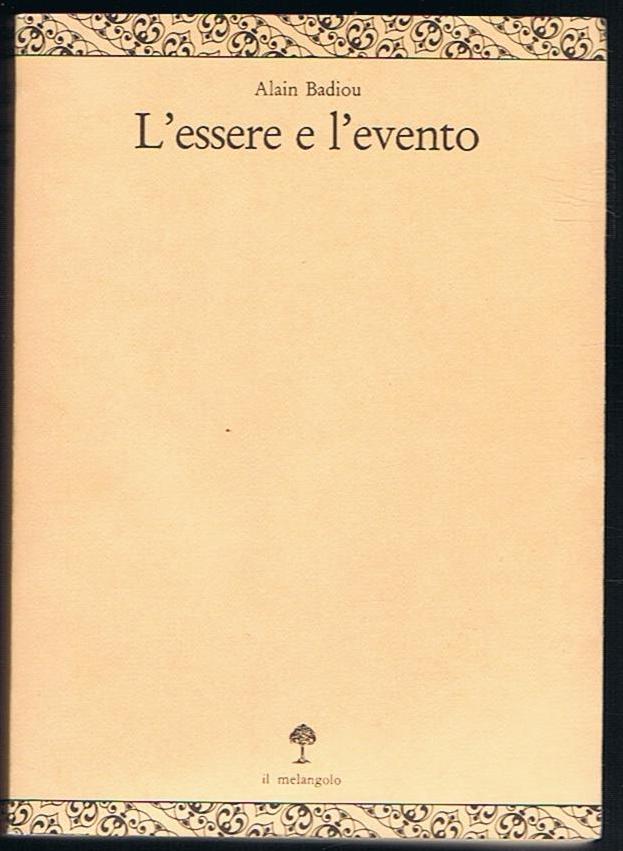 L'essere e l'evento