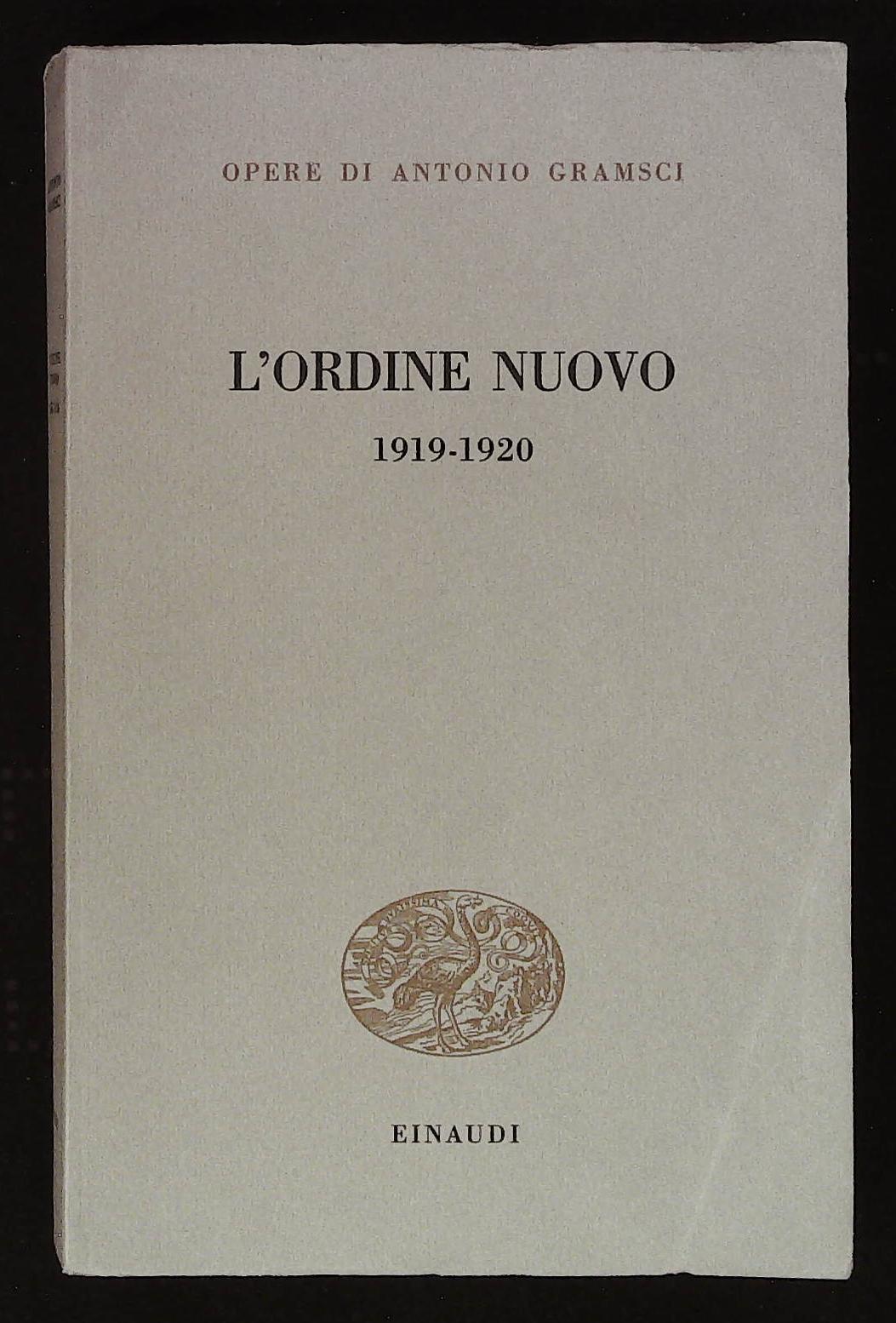 L'ordine nuovo. 1919 - 1920