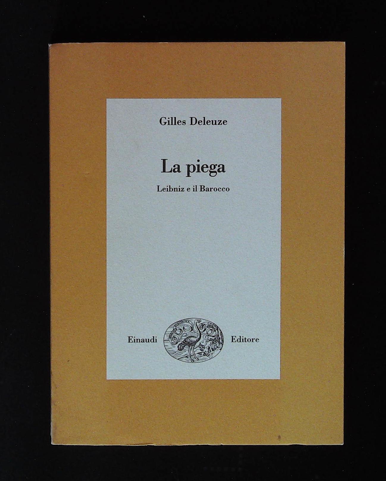 La piega. Leibniz e il Barocco