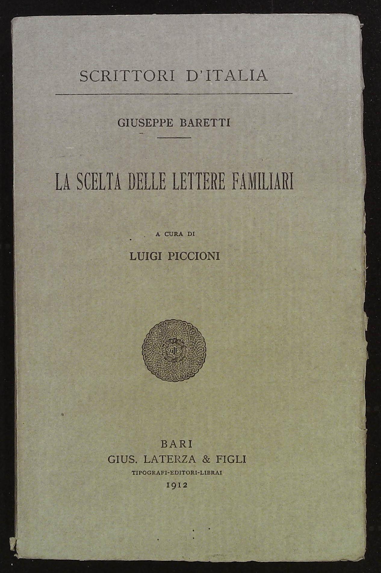 La scelta delle lettere familiari