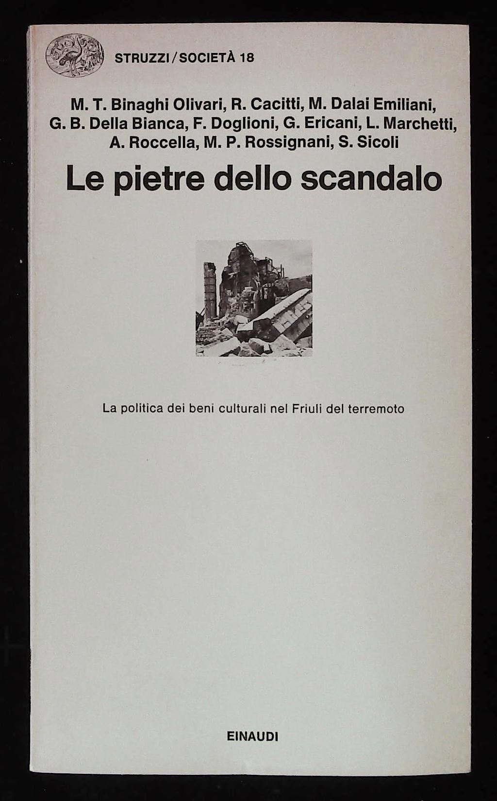 Le pietre dello scandalo. La politica dei beni culturali nel …