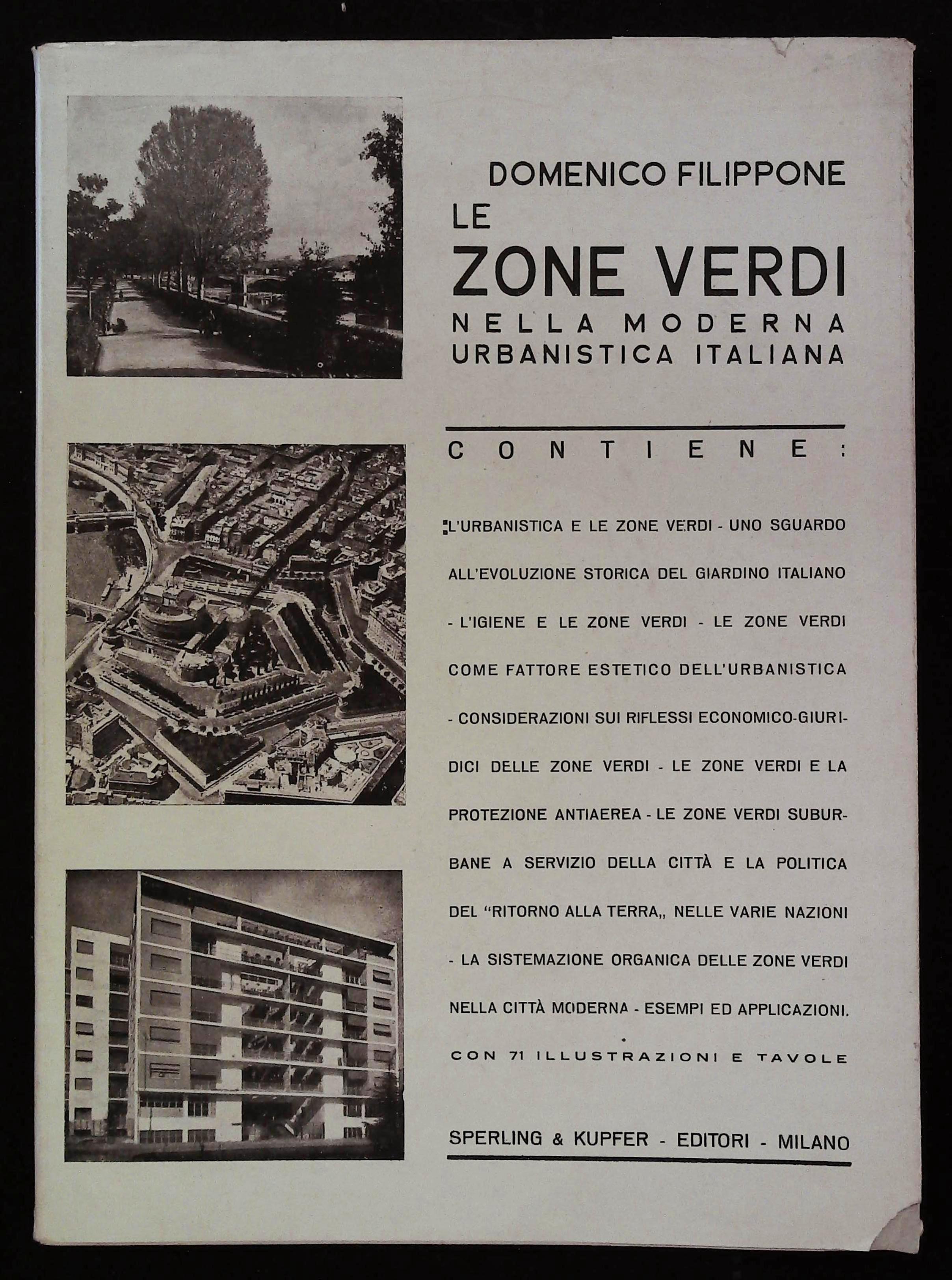 Le zone verdi nella moderna urbanistica italiana
