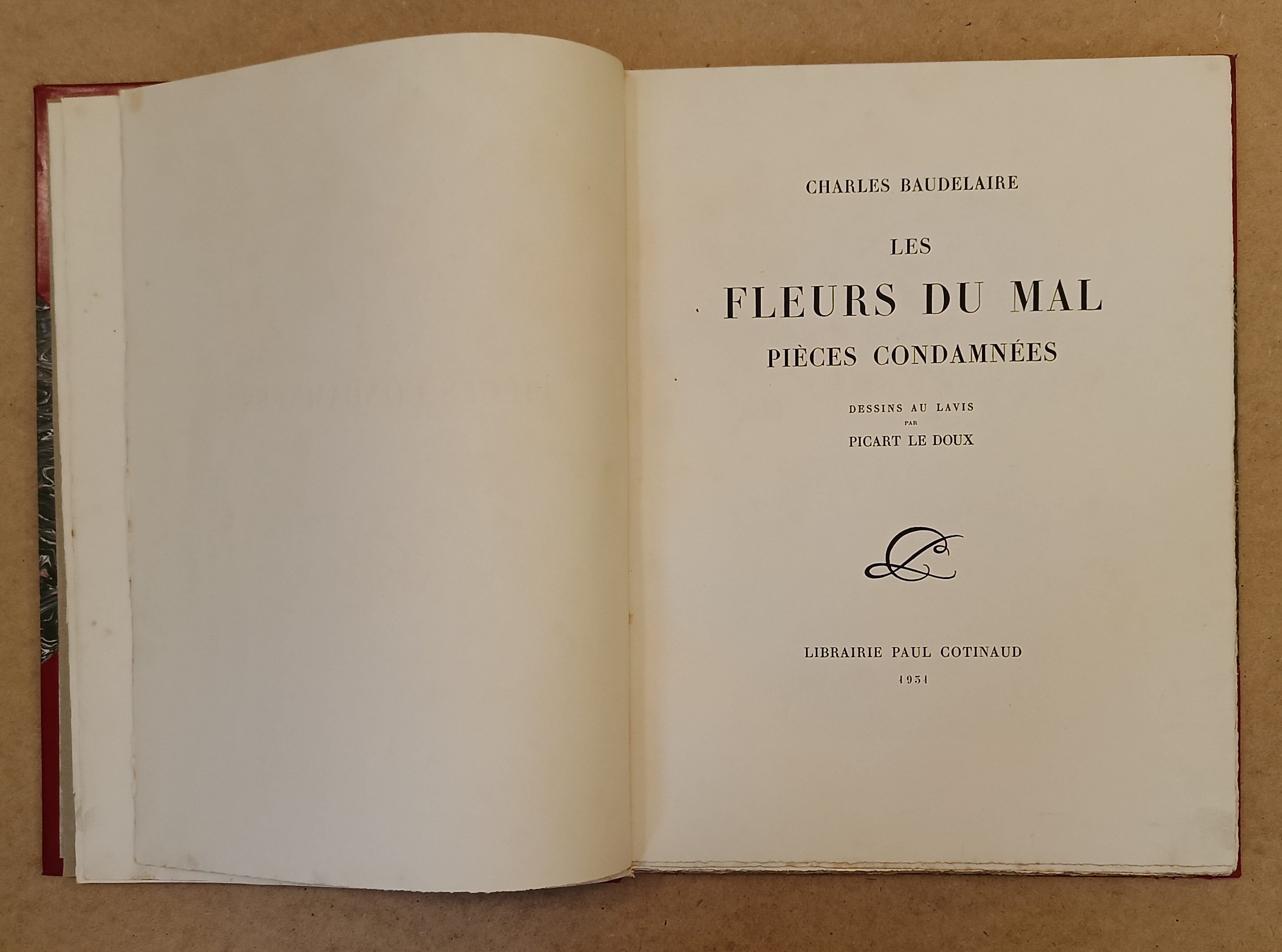 Les Fleurs du mal, pièces condamnées. Dessins au lavis par …