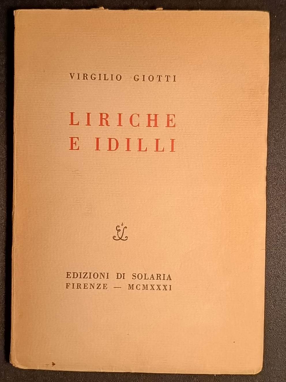 Liriche e idilli