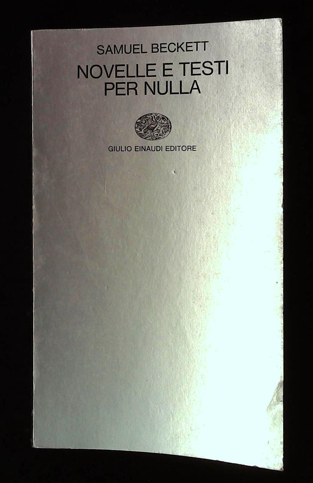 Novelle e testi per nulla