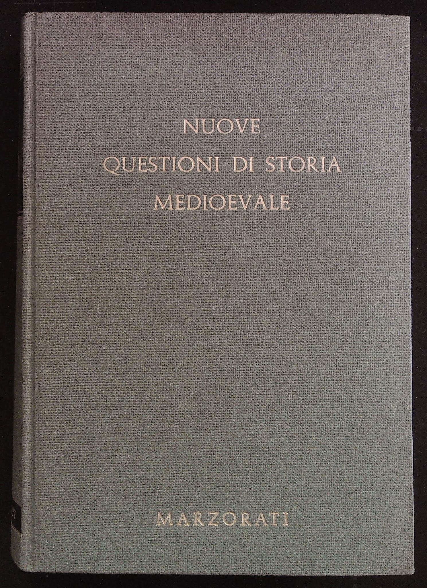 Nuove questioni di storia medioevale