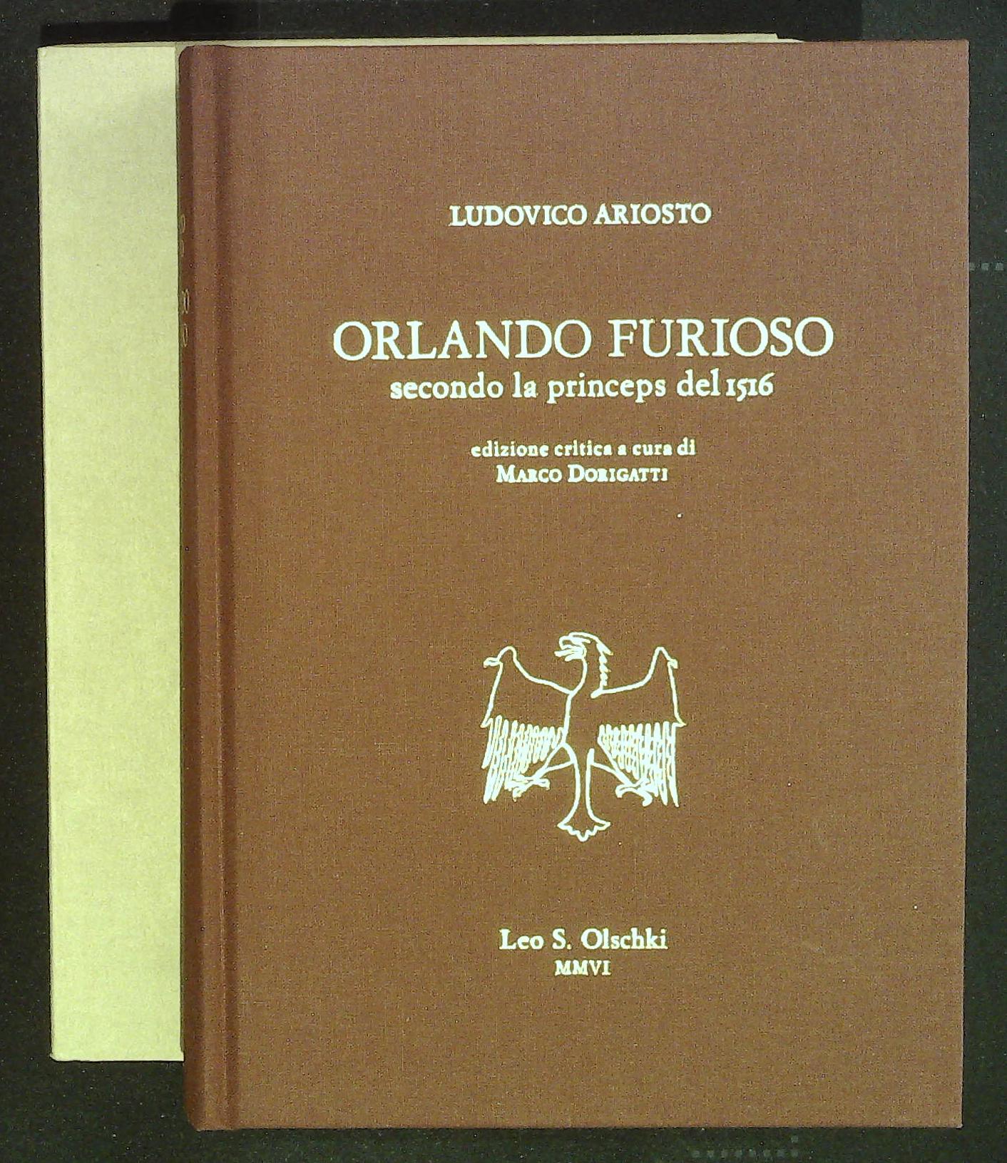 Orlando Furioso secondo la princeps del 1516