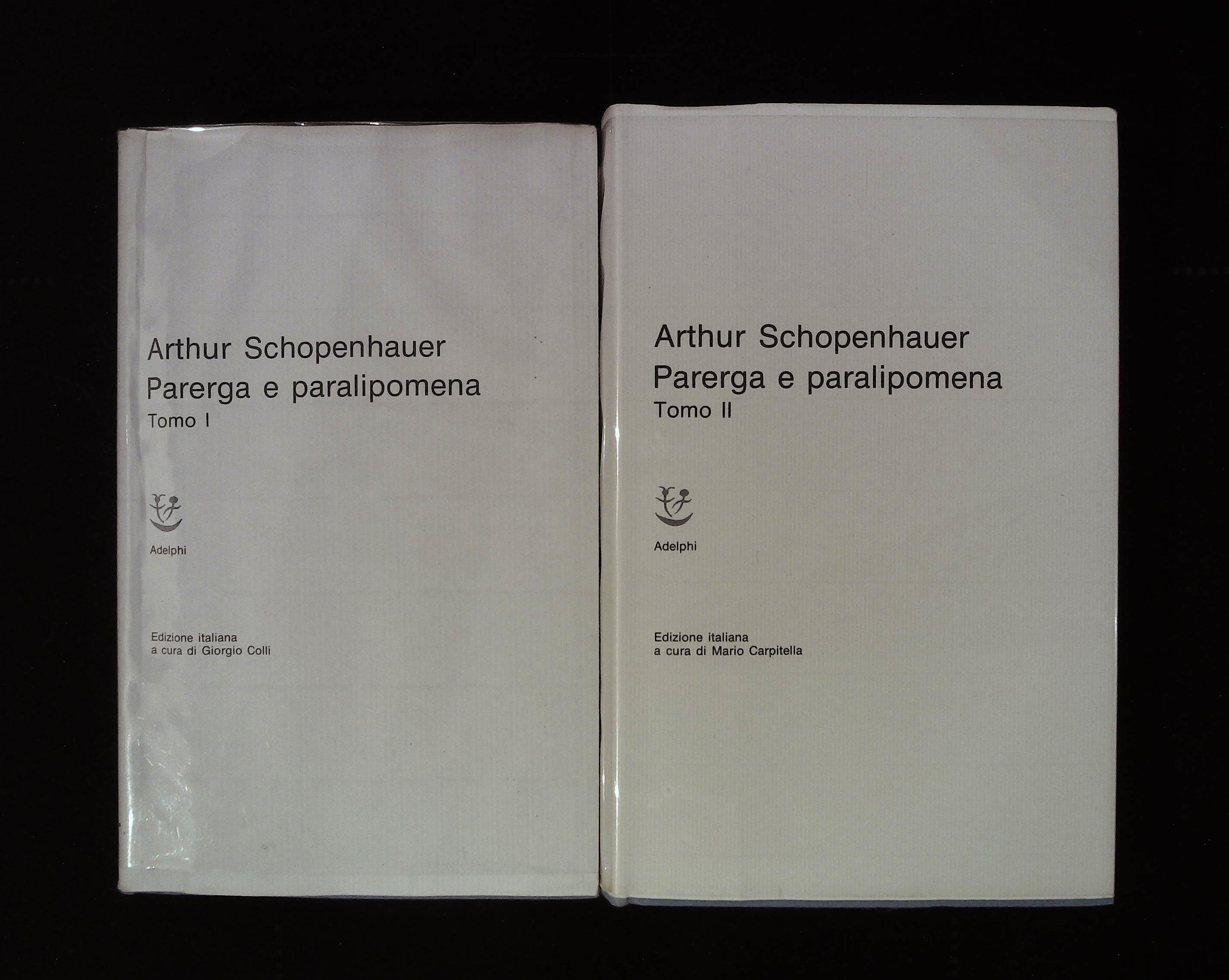 Parega e paralipomena. Due volumi