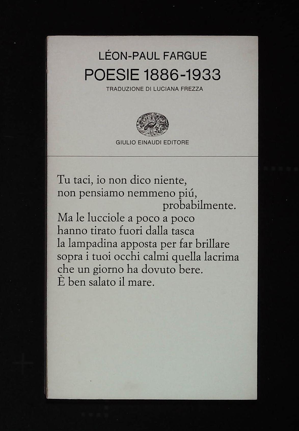 Poesie 1886 - 1933