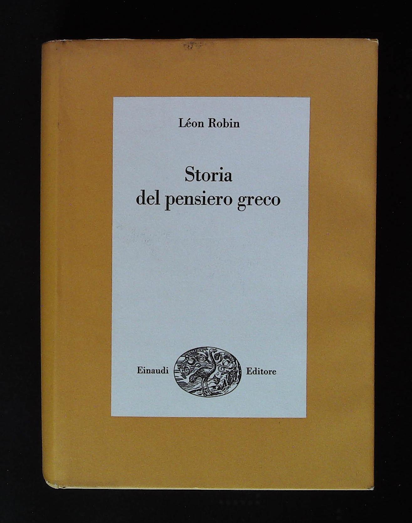 Storia del pensiero greco