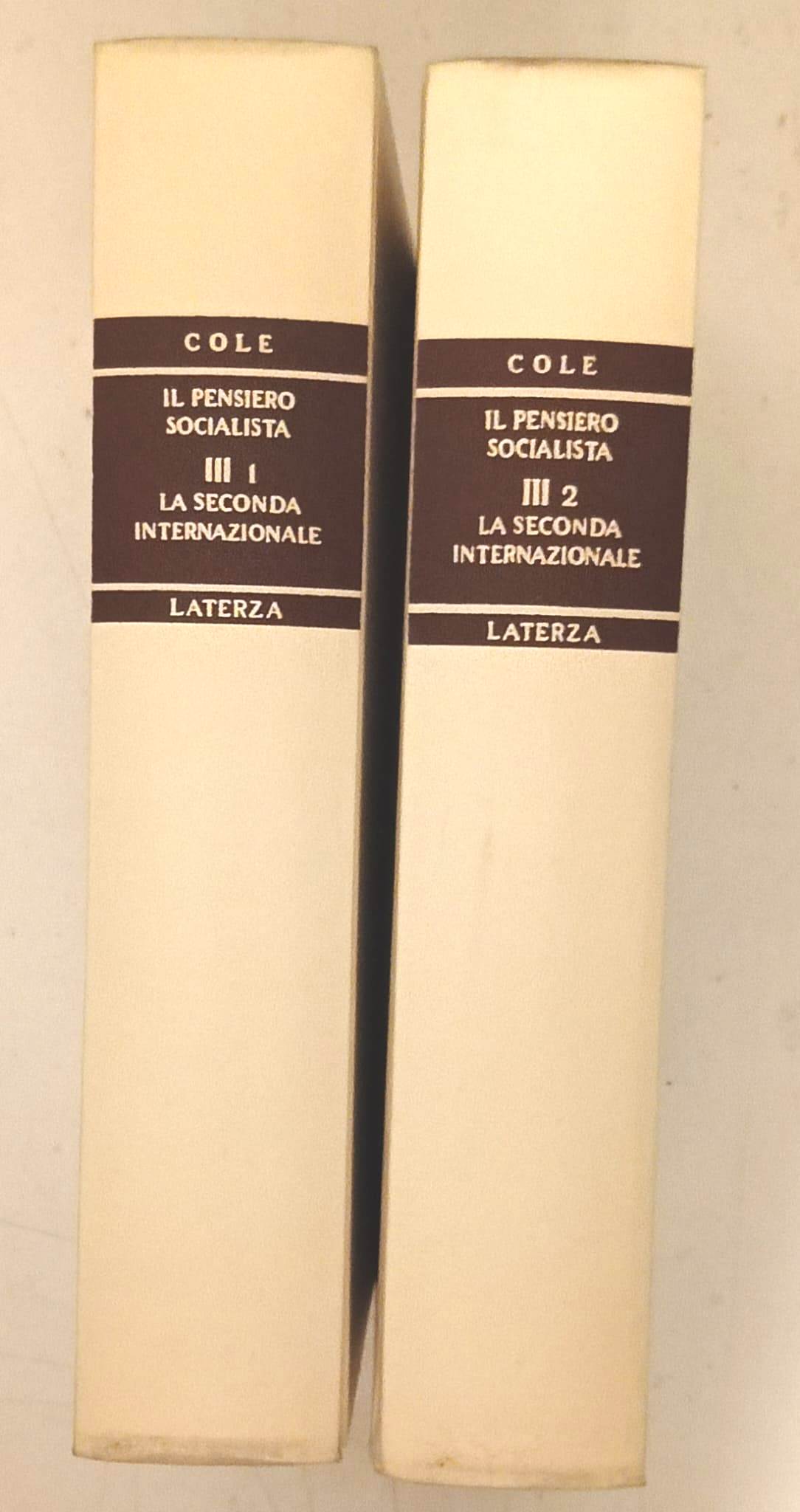 Storia del pensiero socialista III 1 e III 2. La …