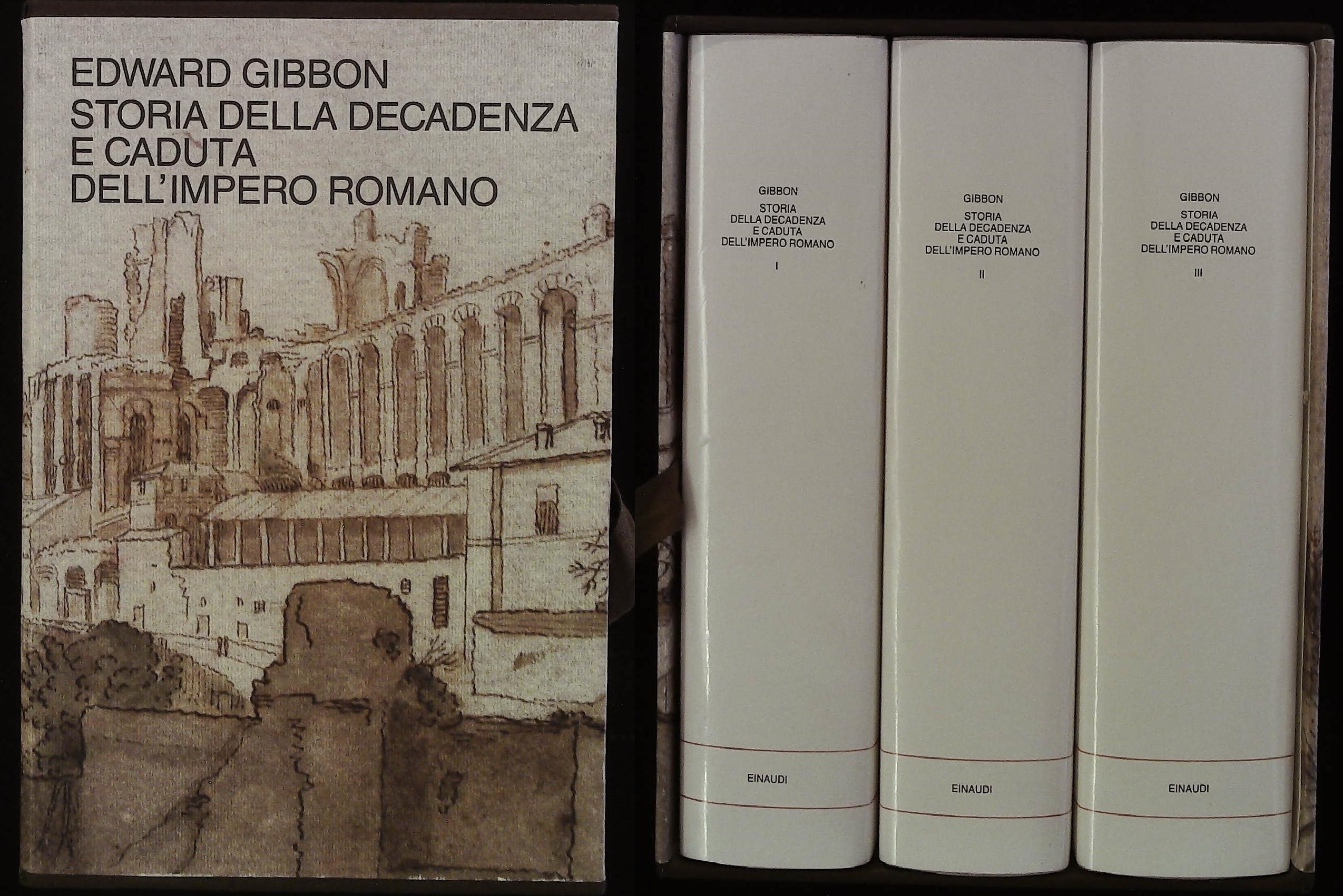 Storia della decadenza e caduta dell'impero romano. Tre volumi. Coll. …