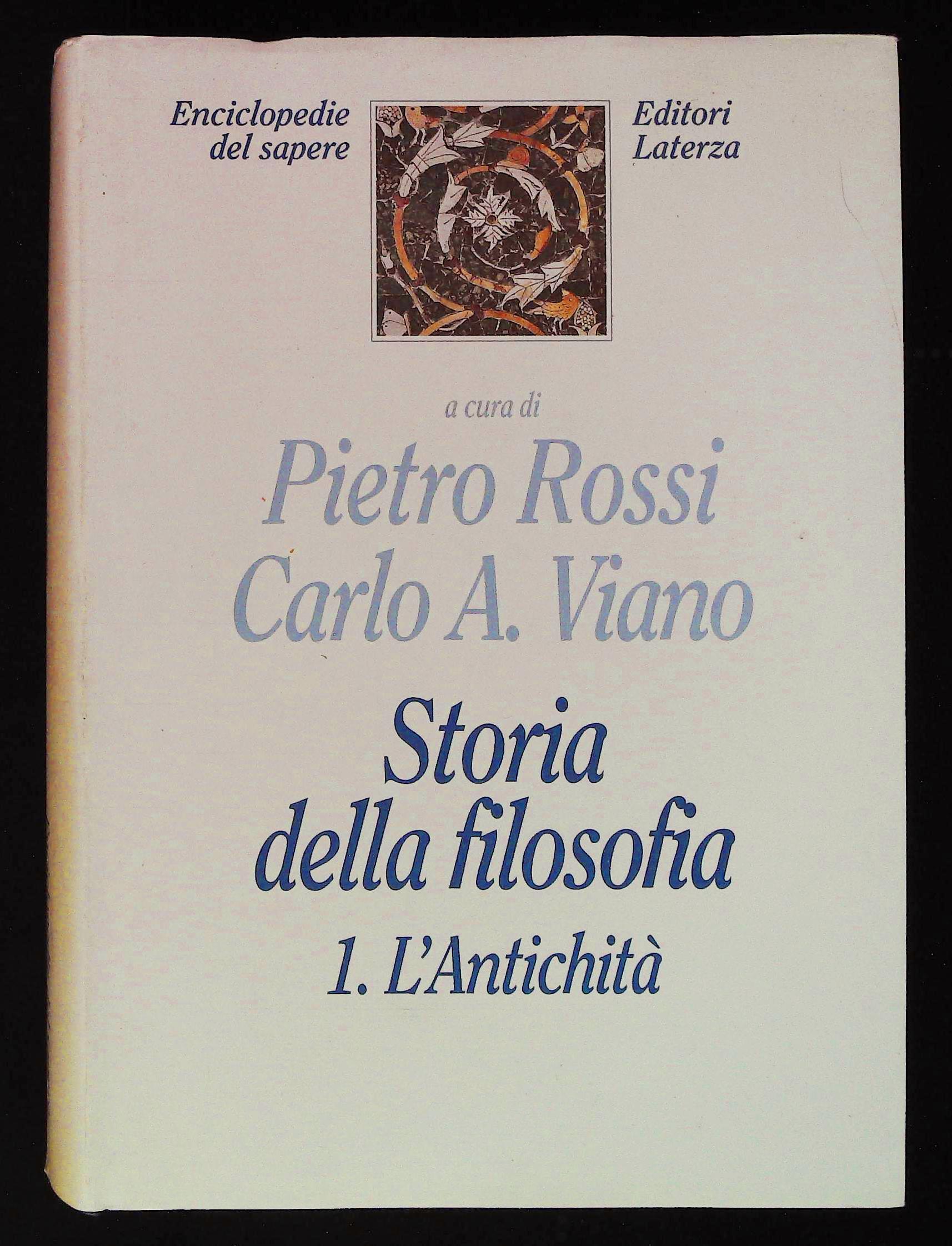 Storia della filosofia 1. L'Antichità