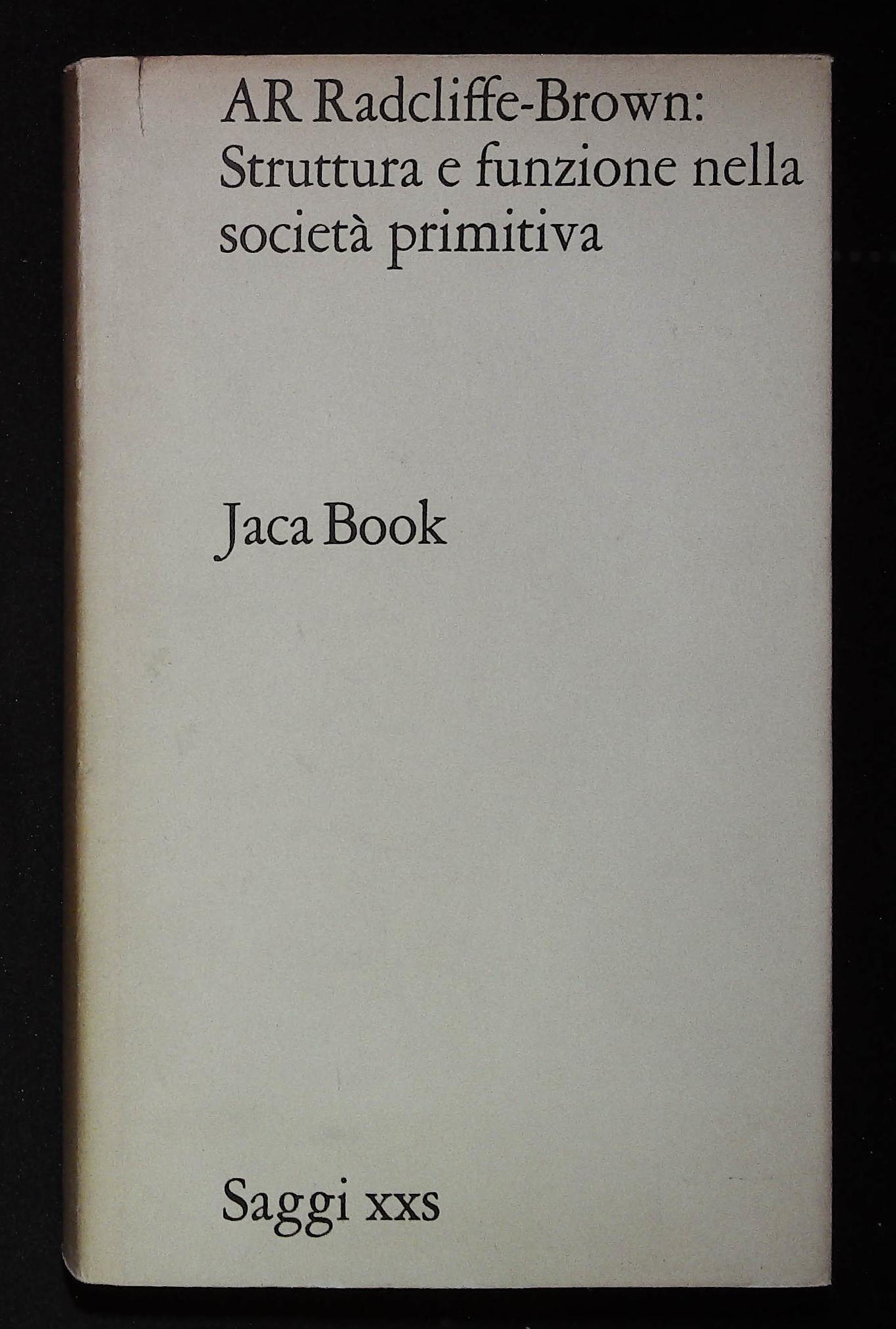 Struttura e funzione nella società primitiva