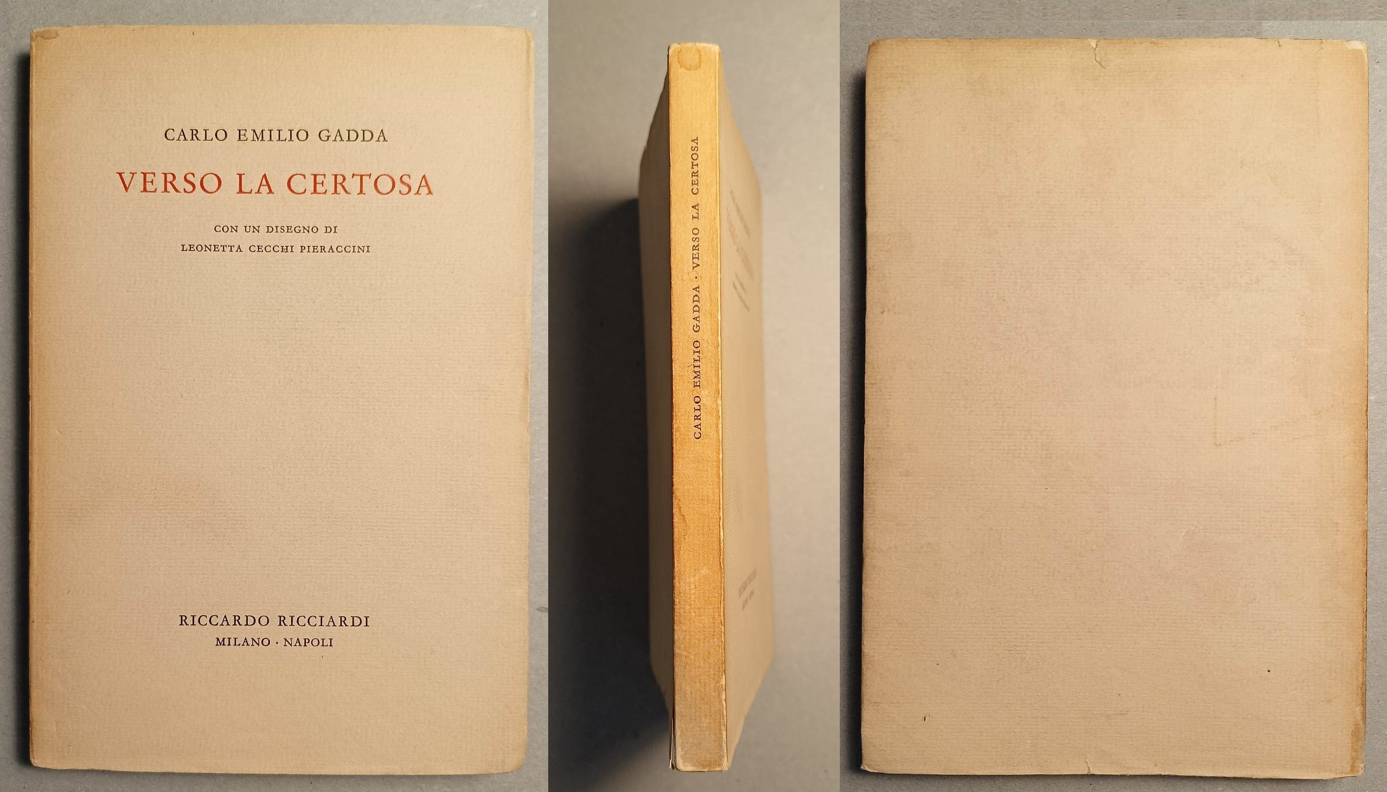 Verso la Certosa Con un disegno di Leonetta Cecchi Pieraccini