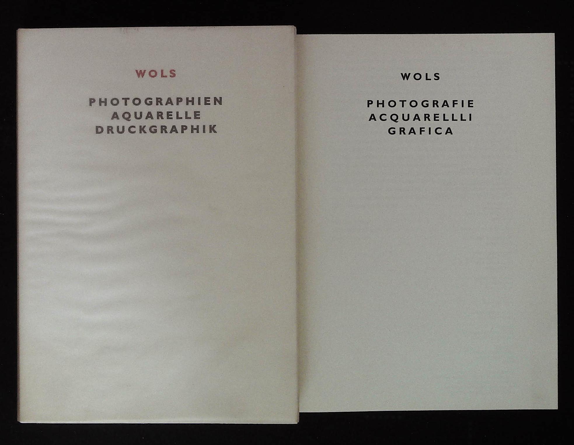 Wols. Photographien aquarelle druckgraphik