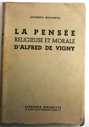 la pensee religeuse et morale d Alfred de Vigny